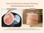Microwave Silicone Steamer for Baby Food, Made In Korea, Oven & Dishwasher Safe to 482°F, Easy Clean, Microwave Pot with Handle & Lid, 100% Food Grade Steamer Bowl (Terracotta Rose, 19oz (550ml))
