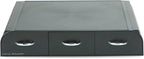 Mind Reader Single Serve Coffee Pod Organizer with 3 Drawers, 36 Pod Capacity, 13.5"L x 12.25"W x 2.5"H, Black (Pack of 8)