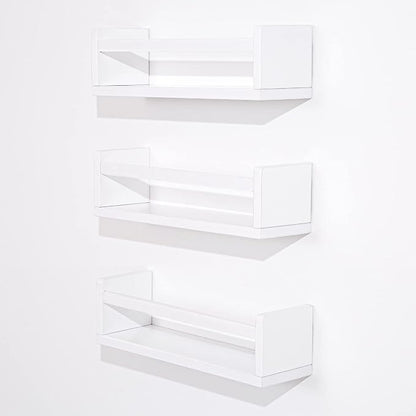 AZSKY Floating Bookshelf for Kids Room, Kitchen Spice Rack, Book Shelf Photo - Image 8