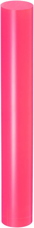 HARFINGTON Acrylic Clay Roller 7.28 Inch x 1 Inch Solid Non-Stick Plastic Round Tube Roller Polymer Clay Rod Fondant Rolling Pin for Shaping, Sculpting, Modeling DIY Crafts, Rose Red