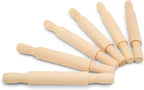 Wooden Mini Rolling Pin, 7 Inches Long, Pack of 100, Perfect for Fondant, Pasta, Baking in the Kitchen, Play-doh, Crafting and Imaginative Play, by Woodpeckers