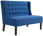 HOMCOM Wingback Double Sofa Linen Fabric Upholstery Button Tufted Loveseat by HOMCOM