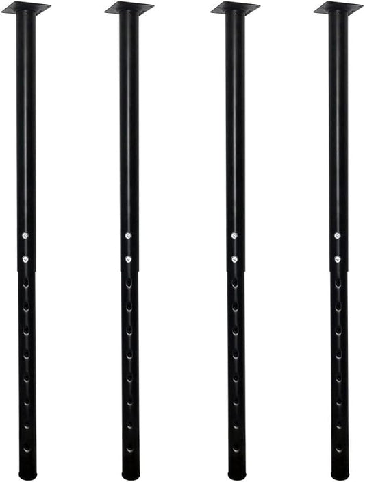 QLLY Adjustable Metal Table Leg, 24-40 inch, Home Office DIY Desk Leg, by QLLY