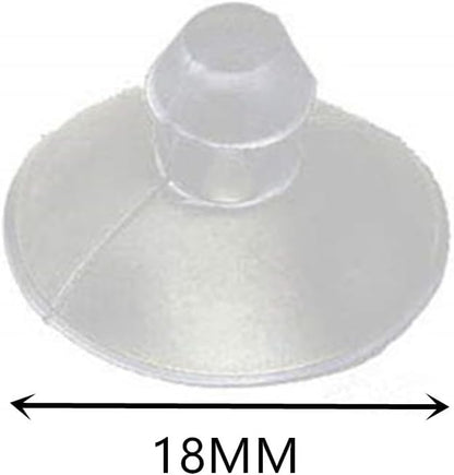 16 Pack 18mm/0.7" Mini Small Clear Suction Cups - Image 2