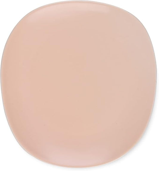 Stone lain Delilah Salad Plate 6-Piece Dish Set, Porcelain, Pastel Orange, 6 Salad Plates