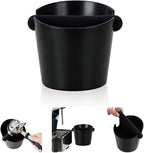 watchget Coffee Knock Box - 4.8 Inch Shock-Absorbent Barista Style Espresso Dump Bin with Removable Knock Bar and Non-Slip Base, Durable Coffee Bin for Home and Cafe