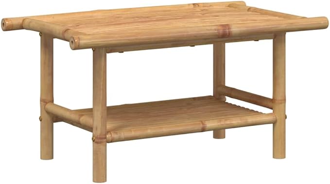 Natural Bamboo Coffee Table - Image 6