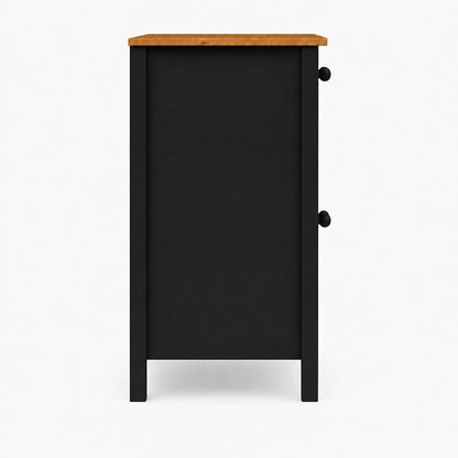 From the Tree Furniture 44" Wide Black & Pine Top Solid Pine Shaker Sideboard - Image 7