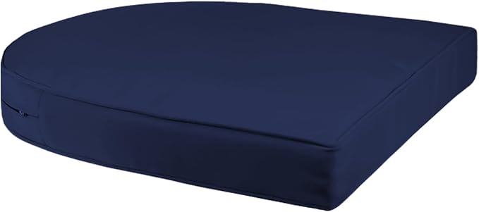 Jeco Wicker Chair with Blue Cushion - Image 4