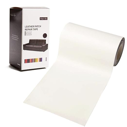 Leather Repair Patch Tape Cream White 3 x 60 inch Self Adhesive Leather Repair by Cindy%27s+Tape
