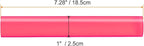 HARFINGTON Acrylic Clay Roller 7.28 Inch x 1 Inch Solid Non-Stick Plastic Round Tube Roller Polymer Clay Rod Fondant Rolling Pin for Shaping, Sculpting, Modeling DIY Crafts, Rose Red