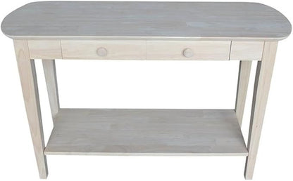 International Concepts Phillips Oval Sofa Table, Unfinished - Image 10