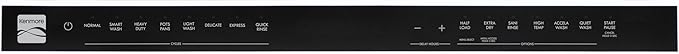 Kenmore 24" Built-in Stainless Steel Tub Dishwasher EasyFlex 3rd, SmartWash, UltraWash, TurboDry, MoreSpace Plus Adjustable Rack, Energy Star Certified, White