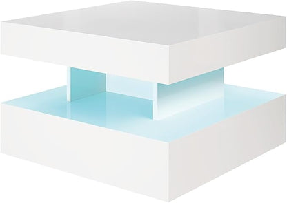 HedoAjim Small White Led Coffee Table - Image 8