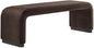 Modway EEI-6734-BLK-CHB Koda Performance Velvet Waterfall Long Bench by Modway