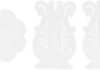 3Pcs DIY Silicone Flower Pot Shelf Mold Easy Demoulding Unique Shape Suitable for Resin Crafts (European Mold 60-732)