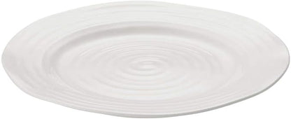 Portmeirion Sophie Conran Salad Plate Set of 4-8 Inch Fine Porcelain Round Dinnerware, White Dish for Casual Dining, Serving & Entertaining - Dishwasher, Microwave, Freezer & Oven Safe