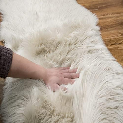 EasyJoy Ultra Soft Fluffy Rugs Faux Fur Rug Chair Cover Seat Pad Fuzzy Area Rug - Image 6