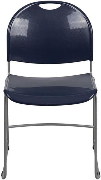 Flash Furniture HERCULES Series 880 lb. Capacity Navy Ultra-Compact Stack Chair - Image 4
