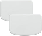 Plastic Bench Scraper for Baking - 2 White Bowl Scraper - Flexible Food Safe Dough Scraper Multipurpose Good Grip Curved and Flat Edge Dough Cutter - Essential Pan Scraper for Kitchen Use - RamPro