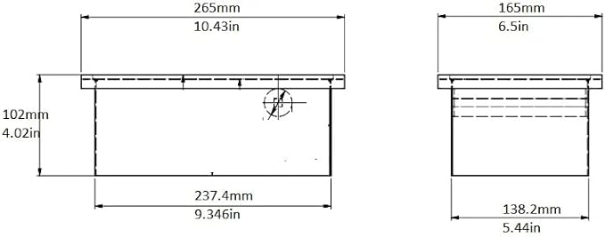 Rattleware Stainless Steel Open Bottom Knock Box Chute - For Home, Cafe, Restaurant, Hotel, Office, r Commercial Establishment - Trusted By Baristas Worldwide (9" x 5.5" x 4)