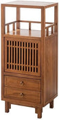 GUERNSEY End Table Chinese Style Wooden Sofa Side Table TV Cabinet Living Room by Unknown
