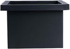 watchget Espresso Knock Box - Built-in Stainless Steel and Silicone Coffee Knock Box Chute, Detachable Rubber Rod, Square Bottomless Waste Bin for Coffee Grounds