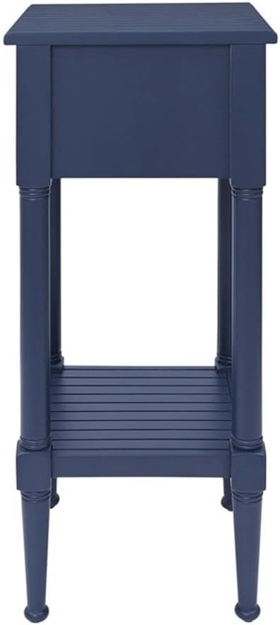 Linon Styers Wood Accent Starfish Coastal Side Table in Navy - Image 7