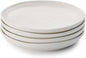 Portmeirion Sophie Conran White Coupe Side Plate Set of 4-6.5 Inch Porcelain Dining Plates with Non-Stick Glaze, Durable Tableware & Everyday Dinnerware, Dishwasher, Microwave, Freezer & Oven Safe