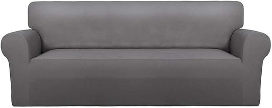 PureFit Stretch Couch Covers for Sofa Large Sofa Slipcovers Light Gray | by PureFit