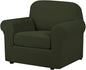 H.VERSAILTEX 2 Piece Couch Cover Stretch Stylish Chair Cover Furniture by HVERSAILTEX