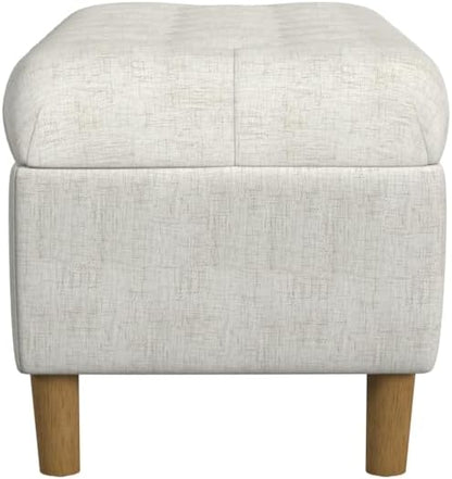 Homepop Home Decor | Tufted Ainsley Button Storage Ottoman Bench - Image 7