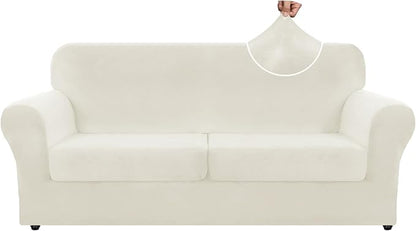 ZNSAYOTX Oversized Velvet 3 Piece Couch Cover by ZNSAYOTX