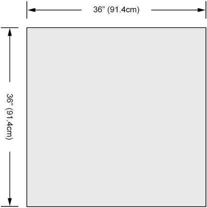 Dulles Glass 36 inch Square Glass Table Top - Image 3