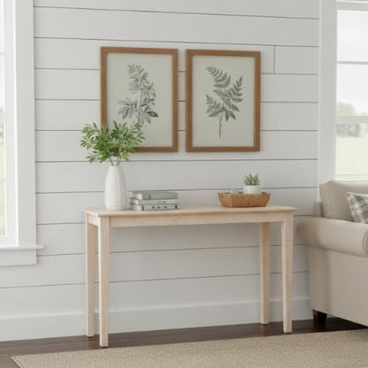 International Concepts Shaker Console Table, 48-Inch Long, Solid Parawood - Image 2