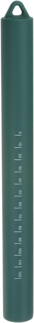 HARFINGTON Silicone Rolling Pin 10" Silicone Surface Non-Stick Stainless Steel Inner Core Dough Roller Kitchen Roller for Baking Pastry Pizza Fondant Bread, Dark Green
