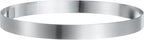 HARFINGTON Round Cake Ring 7.87 x 1 Inch Seamless Stainless Steel Pastry Mousse Dessert Ring Mirror Coating for Baking Cooking English Muffins Crumpet Making Tool
