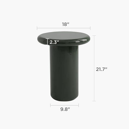 Acanva Modern End Tables with High Glossy Finish, Curved Edges, Accent Center - Image 2