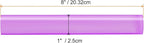 HARFINGTON Acrylic Clay Roller 8 Inch x 1 Inch Solid Non-Stick Plastic Round Tube Roller Polymer Clay Rod Fondant Rolling Pin for Shaping, Sculpting, Modeling DIY Crafts, Purple