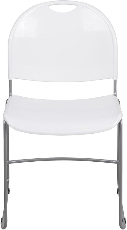 Flash Furniture HERCULES Series 5 Pack 880 lb. Capacity White Ultra-Compact by FlashFurniture