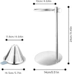 Stainless Steel Adjustable Pour Over Coffee Maker, Adjustable Stand, Double Layer Filter, Freestanding Drip Cone Brewer and Stand, Make Coffee Directly into Mug, Cup or