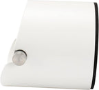 Coffee Knock Box, Espresso Knock Box Stainless Steel Espresso Machine Accessories with Removable Knock Bar and Non-Slip Base Coffee Grounds Container Bin, Large (White)