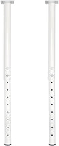 QLLY 24-40 inch Adjustable Metal Table Legs, Heavy Duty DIY Desk Legs by QLLY