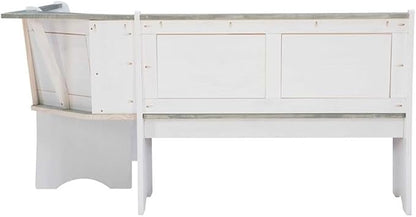 Riverbay Furniture Coastal Wood Corner Dining Nook - Image 2
