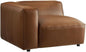 Modway Auren Vegan Leather Left Modular Armchair in Coffee by Modway