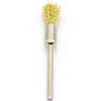 20PCS Brass Wire Brushes - Metal Rust Removal, Cleaning, and Polishing - 6mm Diameter, 1/8″ (3mm) Shaft - Removes Burrs, Dust, and Oxide Layer - Handles Rough Surfaces - Rotary Tool Accessories