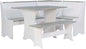 Riverbay Furniture Coastal Wood Corner Dining Nook by Unknown