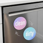 Dirty Clean Dishwasher Magnet - Essential Home Kitchen Gadget with Bold Visibility - Water Resistant & Universal Dishwasher Magnet Clean Dirty Sign for All Dish Washers
