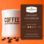 Fresh Roasted Coffee, Organic Colombian | USDA Organic, 100% Single Origin, Kosher | Medium Roast 24 Pods for K Cup Brewers