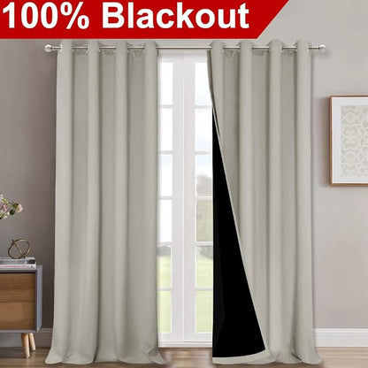 NICETOWN 100% Blackout Blinds, Laundry Room Decor Window Treatment Curtains - Image 2